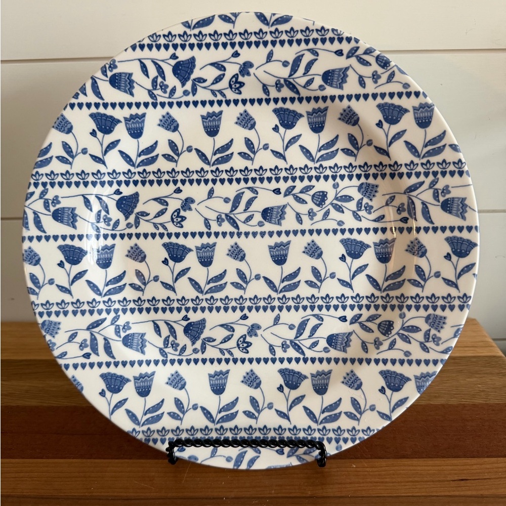 RARE Churchill Tilly Blue & White Dinner Plate England Set of 4PRICE FIRM